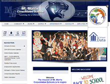 Tablet Screenshot of mtmorrisschools.org